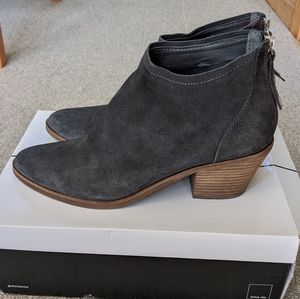 Dark Grey Booties Suede Size 9